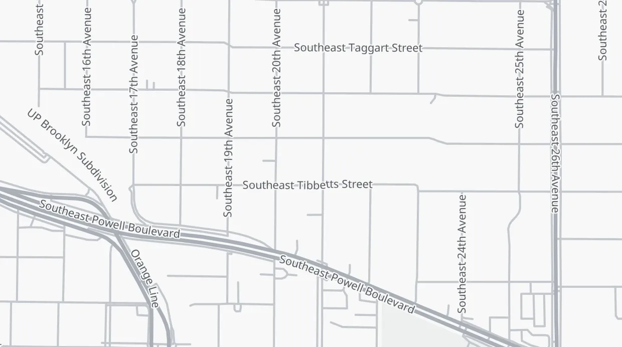 A map of the streets around People's Food Co-op