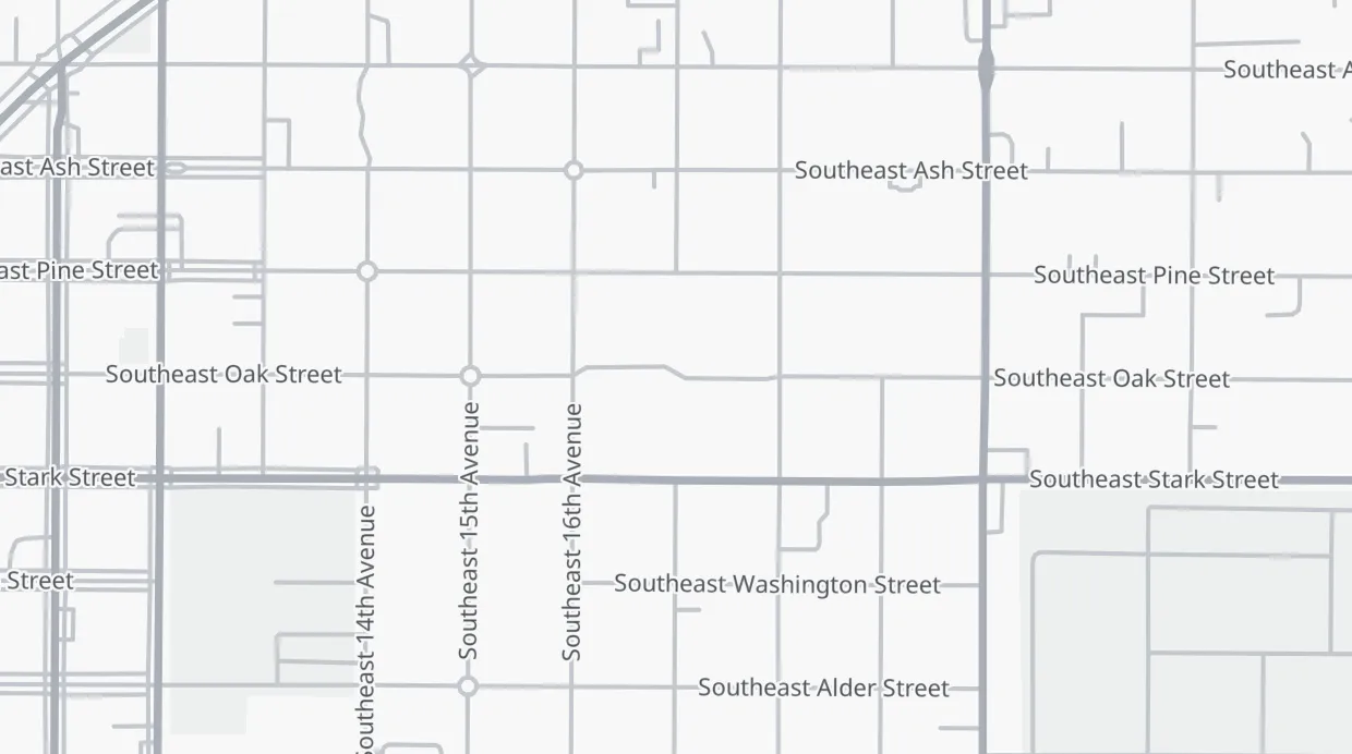 A map of the streets around Buckman Elementary School