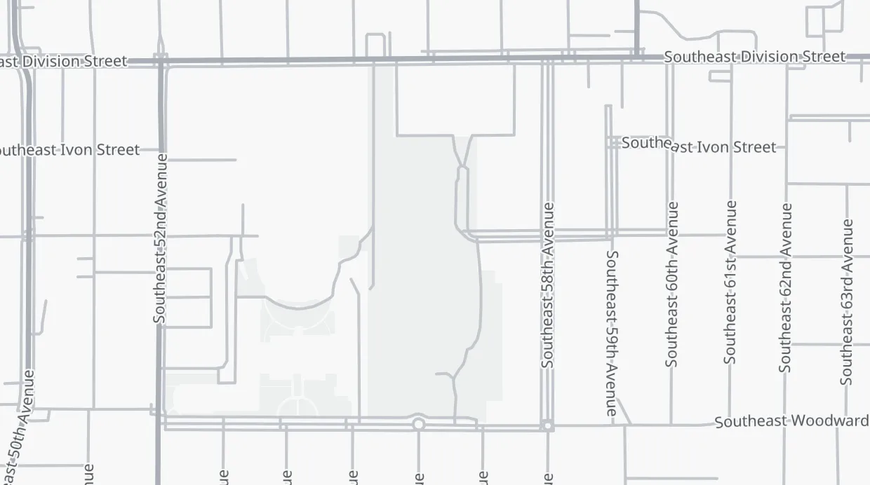 A map of the streets around Clinton Park