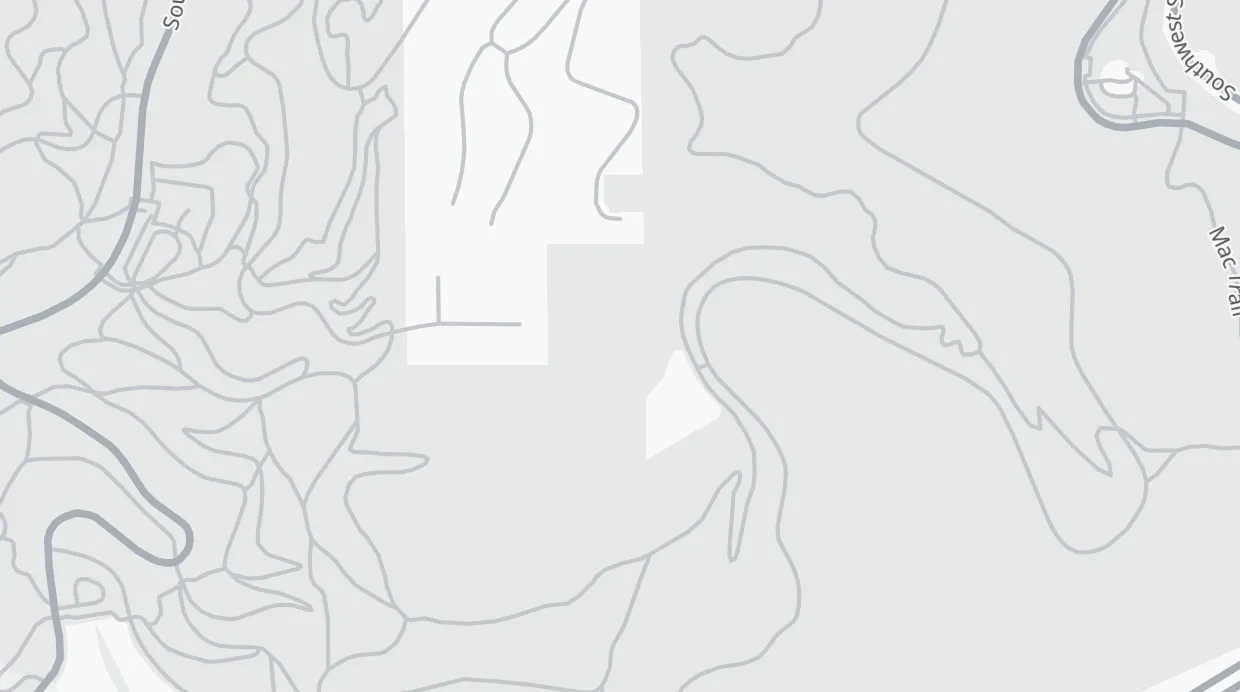 A map of the streets around Washington Park