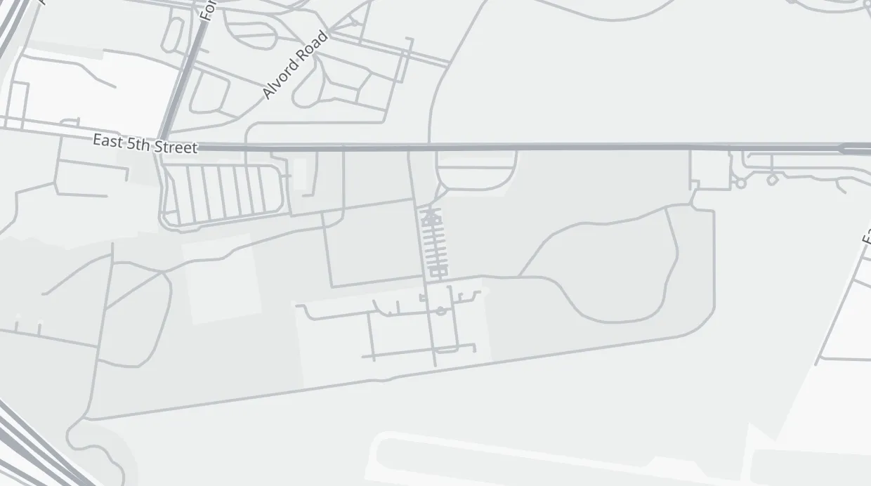 A map of the streets around Fort Vancouver National Historic Site Garden