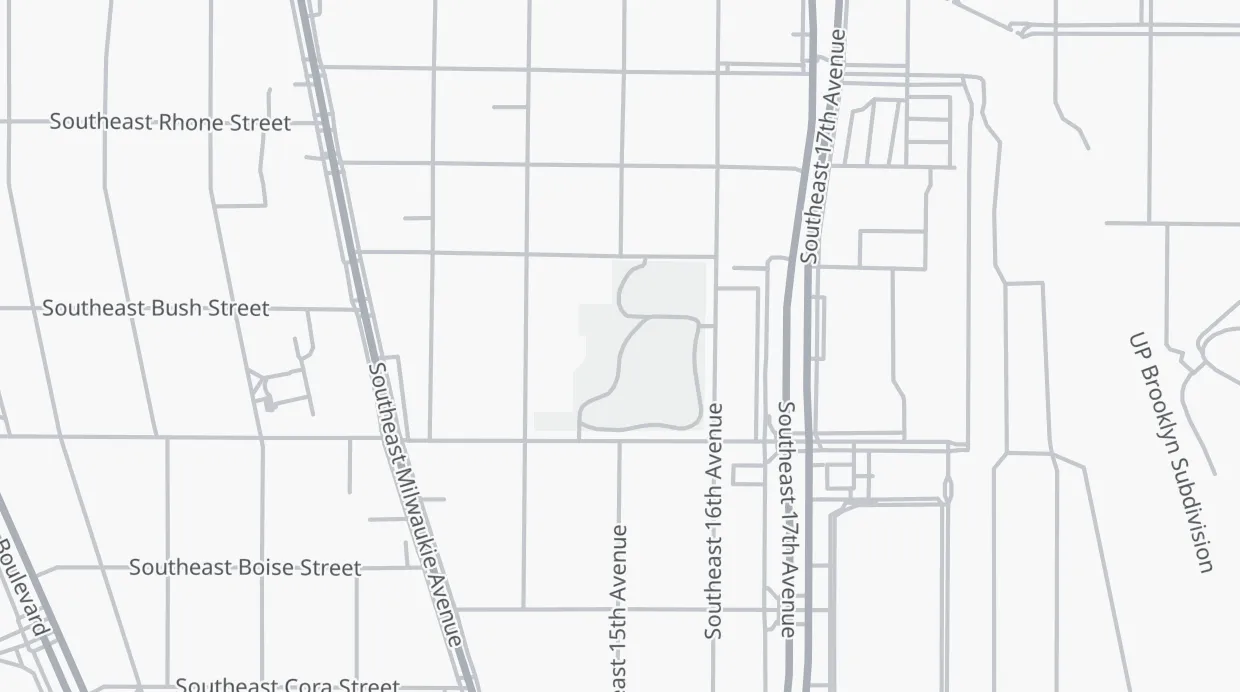 A map of the streets around Brooklyn School Park
