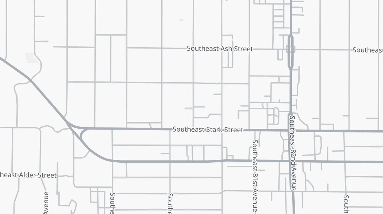 A map of the streets around 403 SE 79th Ave