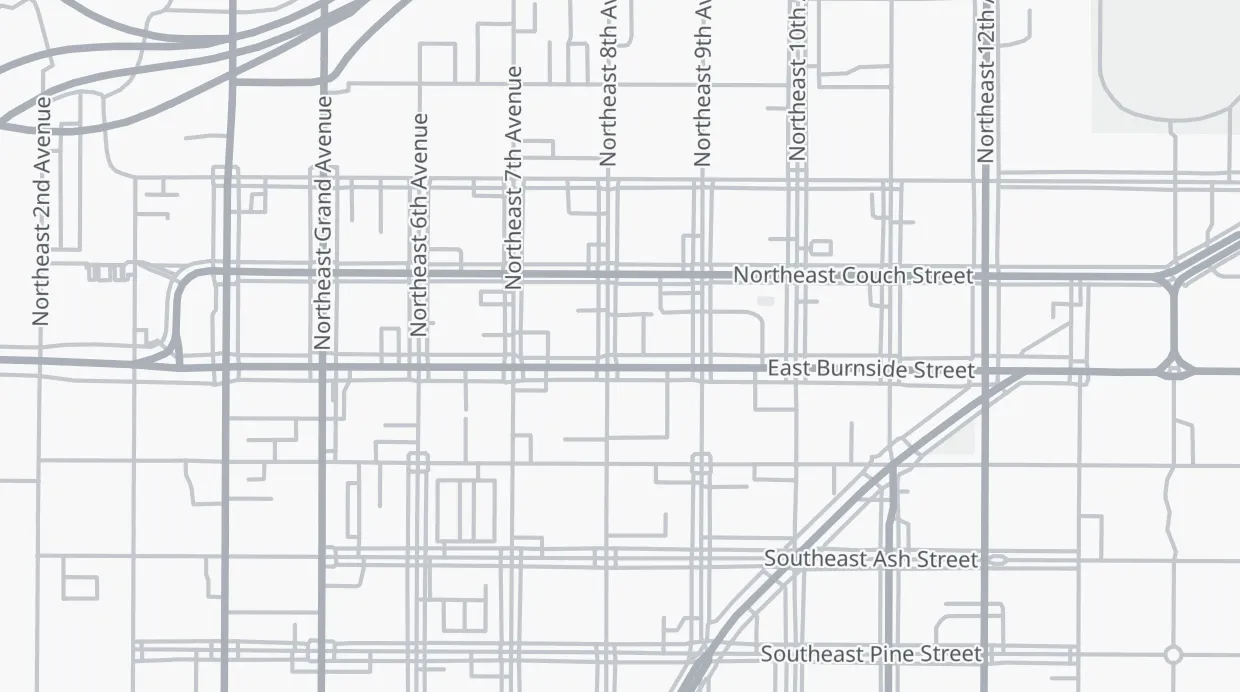 A map of the streets around Something Cycles