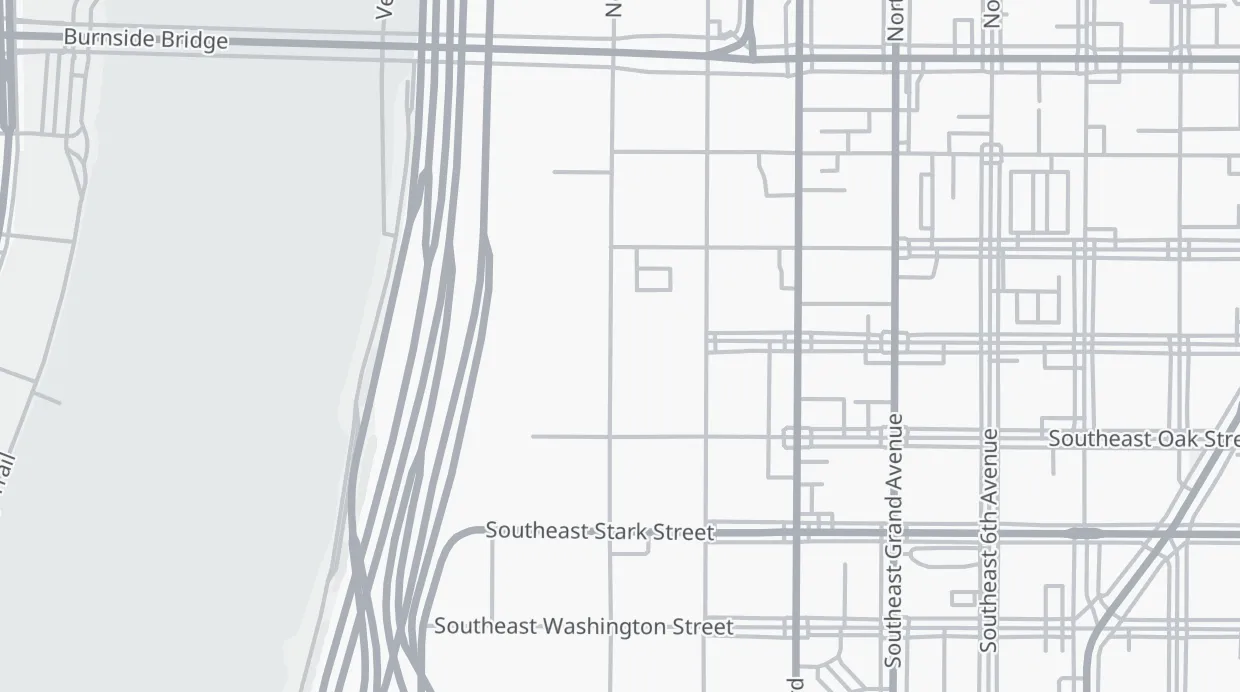 A map of the streets around 304 SE 2nd Ave