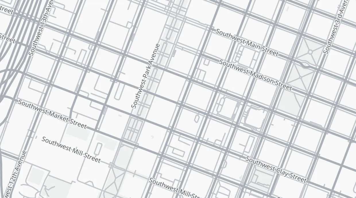 A map of the streets around William Sargent Ladd