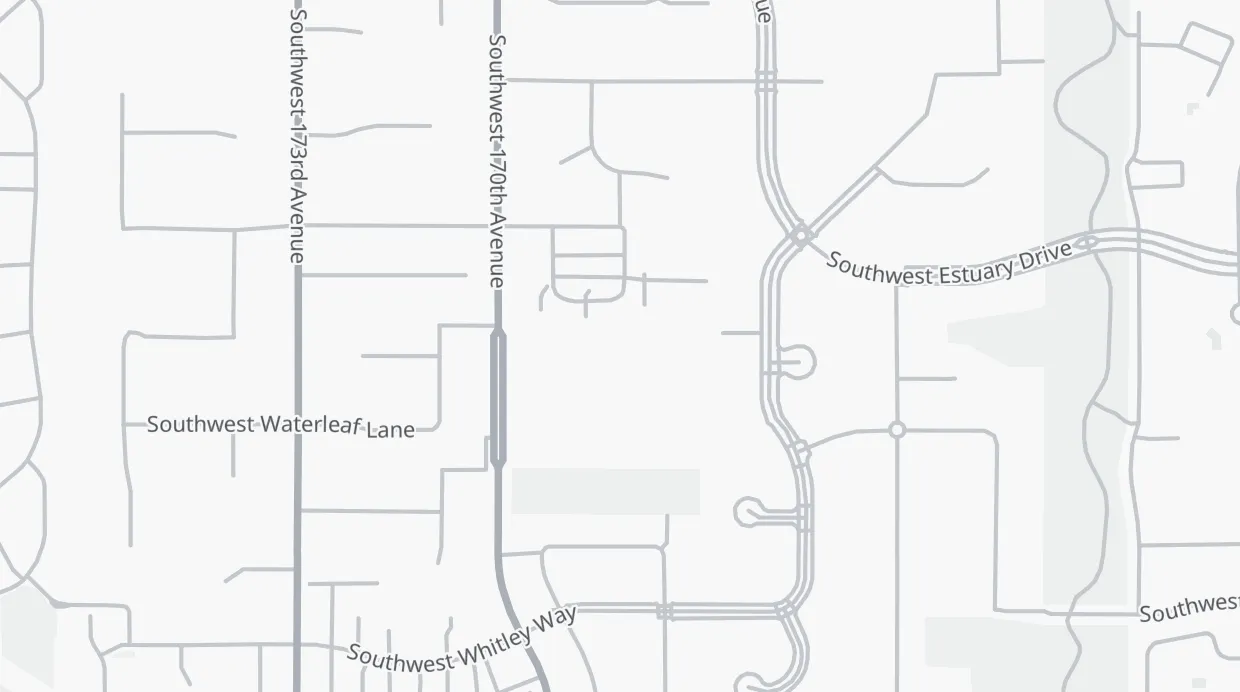 A map of the streets around Elmonica Elementary School