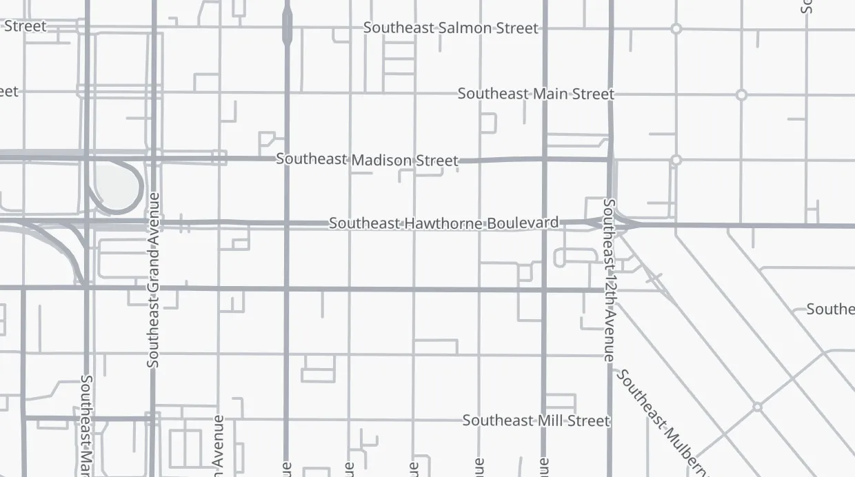 A map of the streets around Clever Cycles