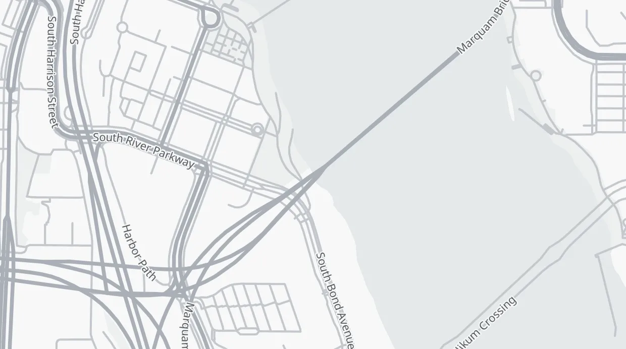A map of the streets around Poet's Beach