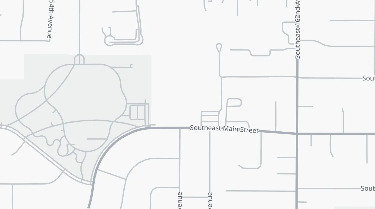 A map of the streets around Parklane Elementary School