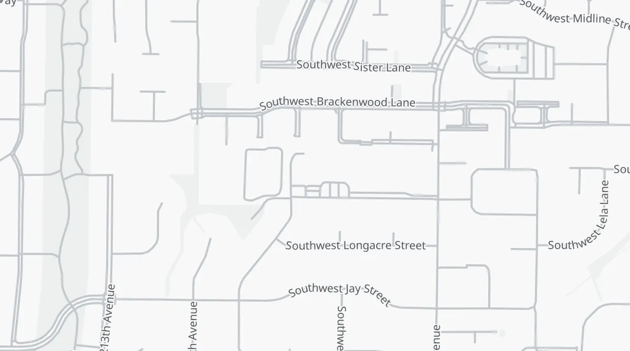 A map of the streets around L. C. Tobias Elementary School