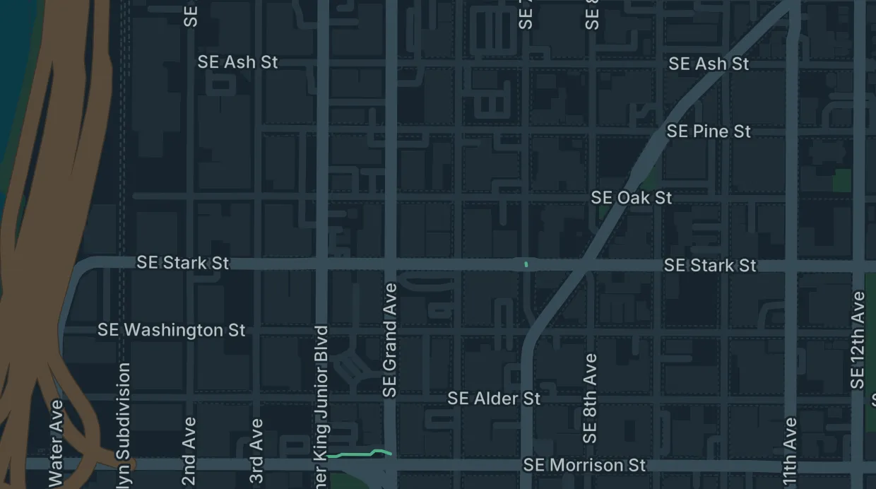 A map of the streets around Milagro